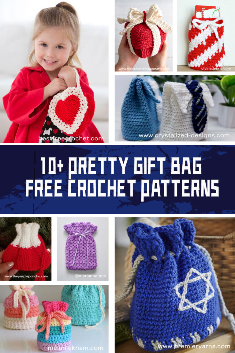 10+ Crochet Gift Bag FREE Patterns