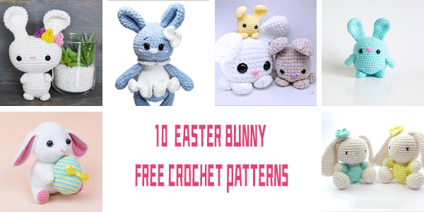 10 Easter Bunny FREE Crochet Patterns