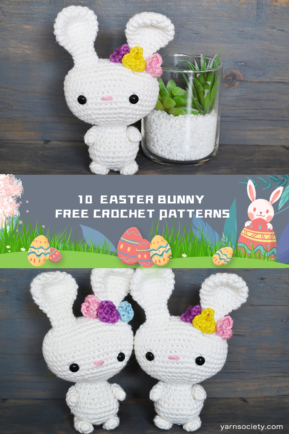 10 Easter Bunny FREE Crochet Patterns 