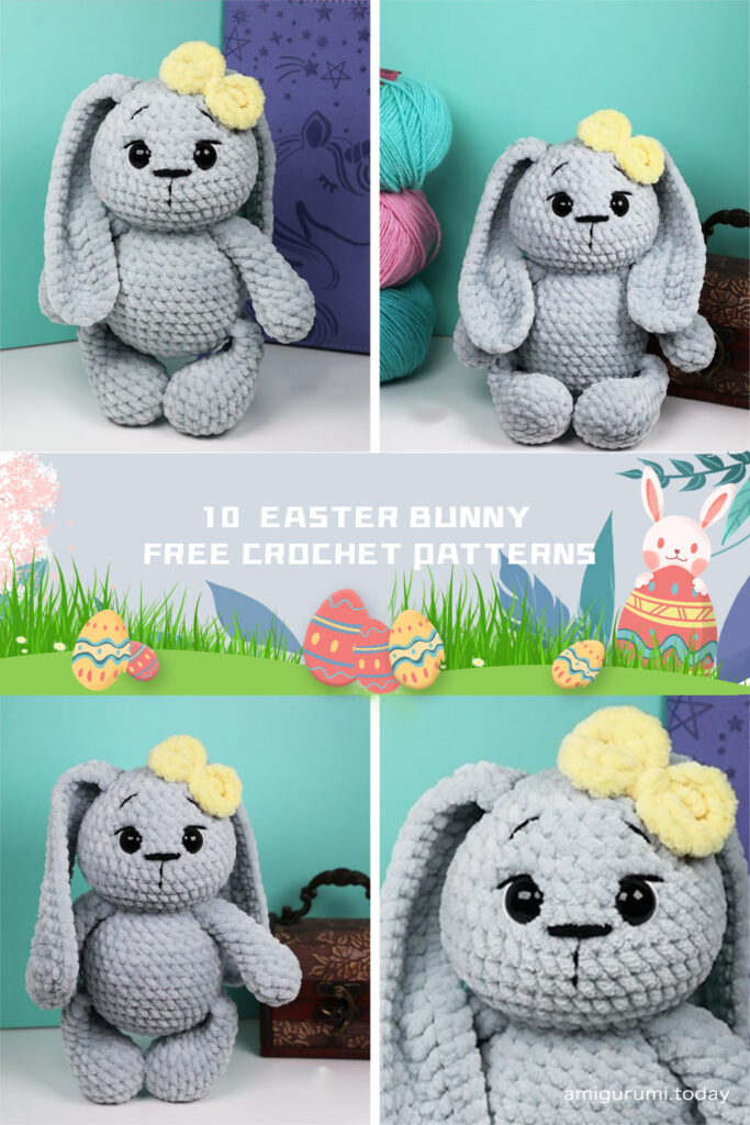 10 Easter Bunny FREE Crochet Patterns - iGOODideas.com