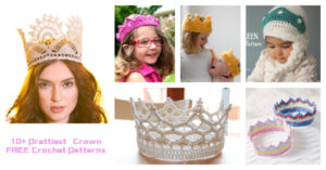 10+ Prettiest Crown FREE Crochet Patterns