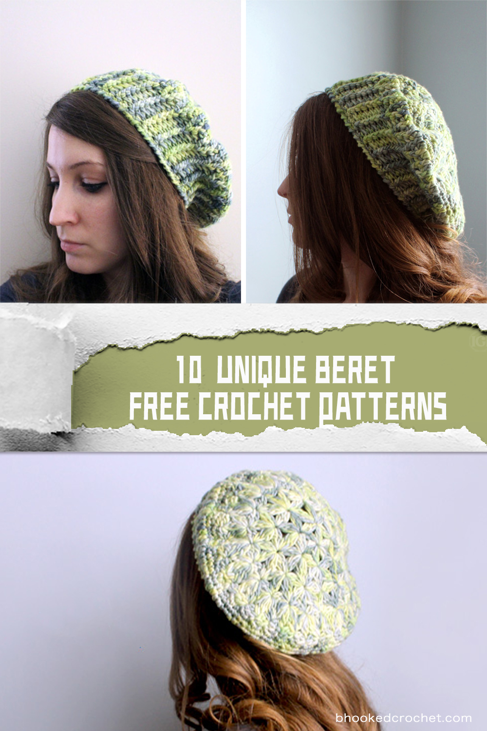 10 Unique Beret FREE Crochet Patterns