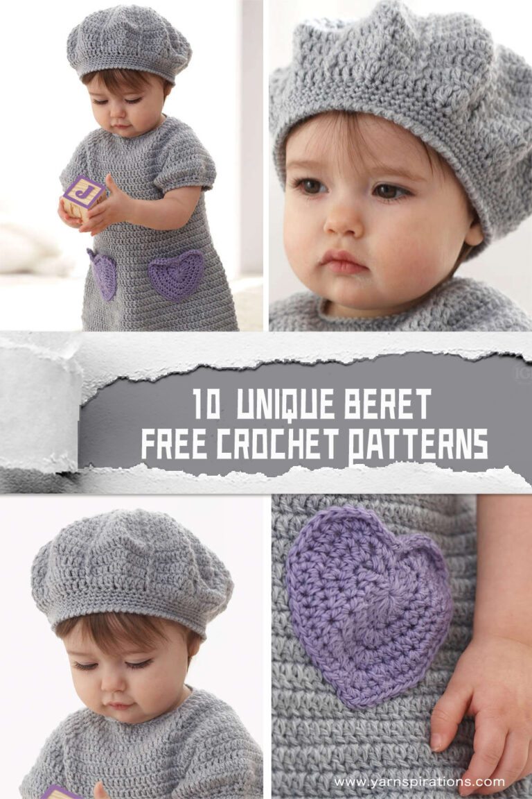 10 Unique Beret FREE Crochet Patterns - iGOODideas.com
