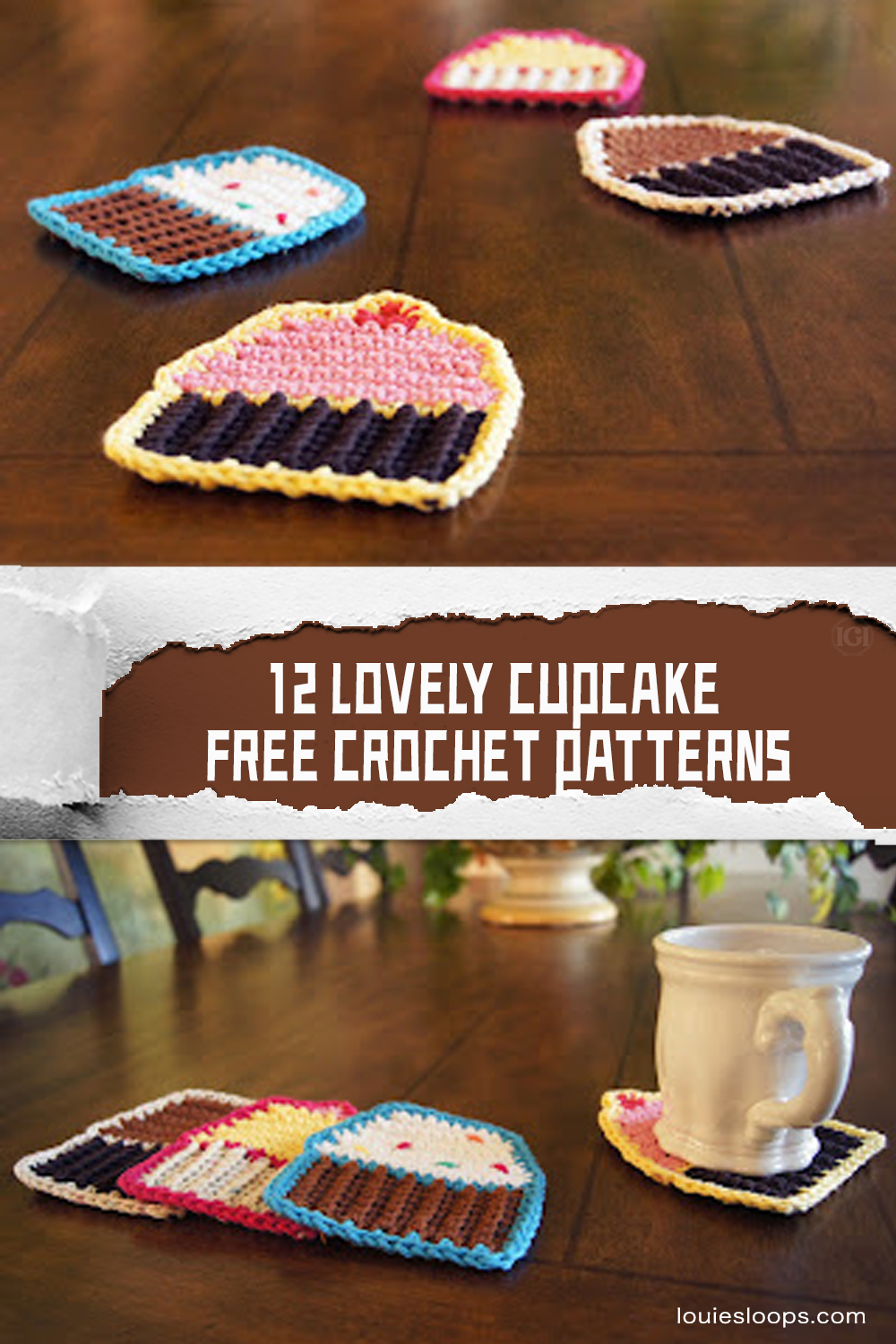 12 Lovely Crochet Cupcake FREE Patterns