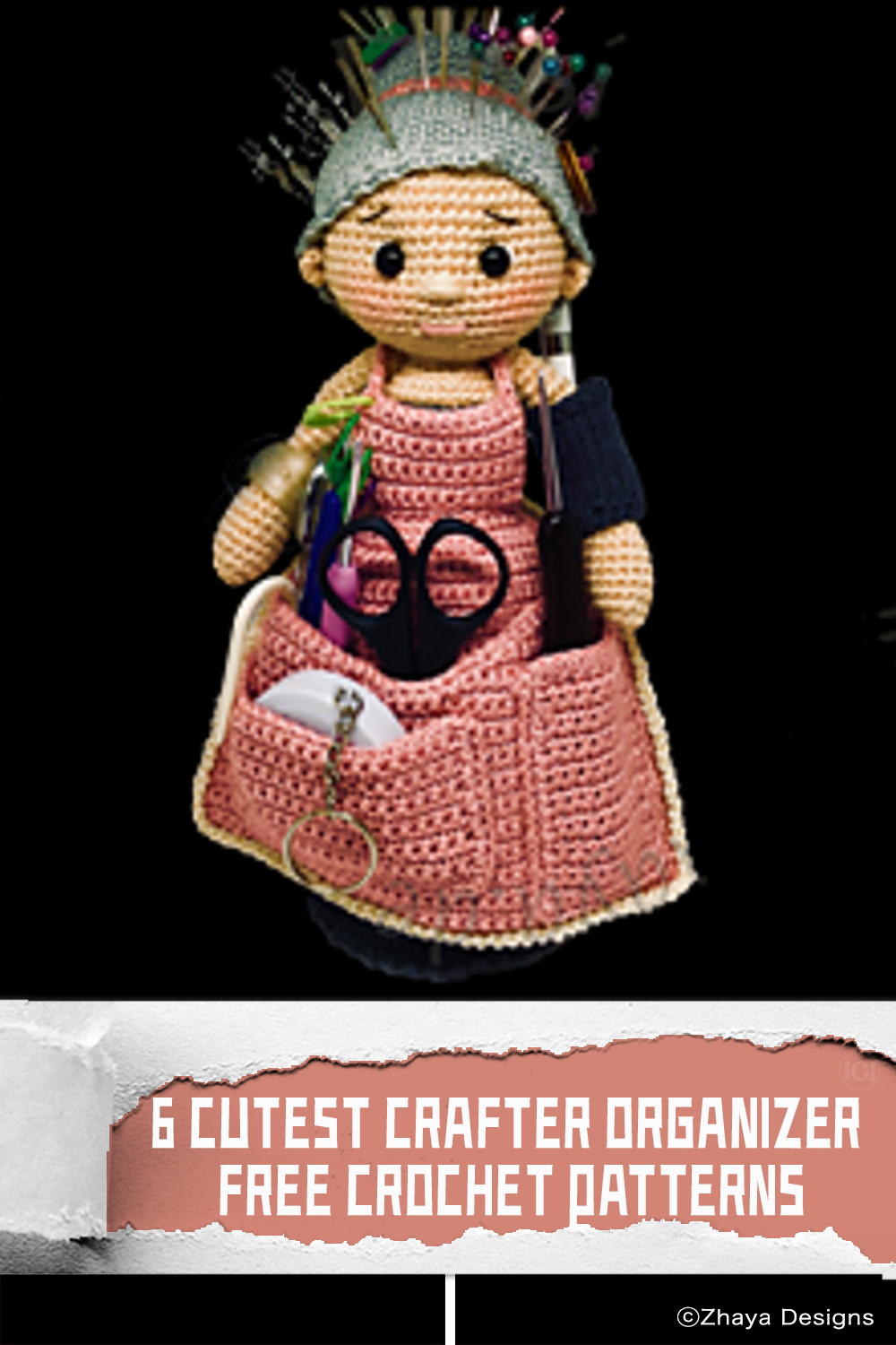 6 Cutest Crafter Organizer FREE Crochet Patterns