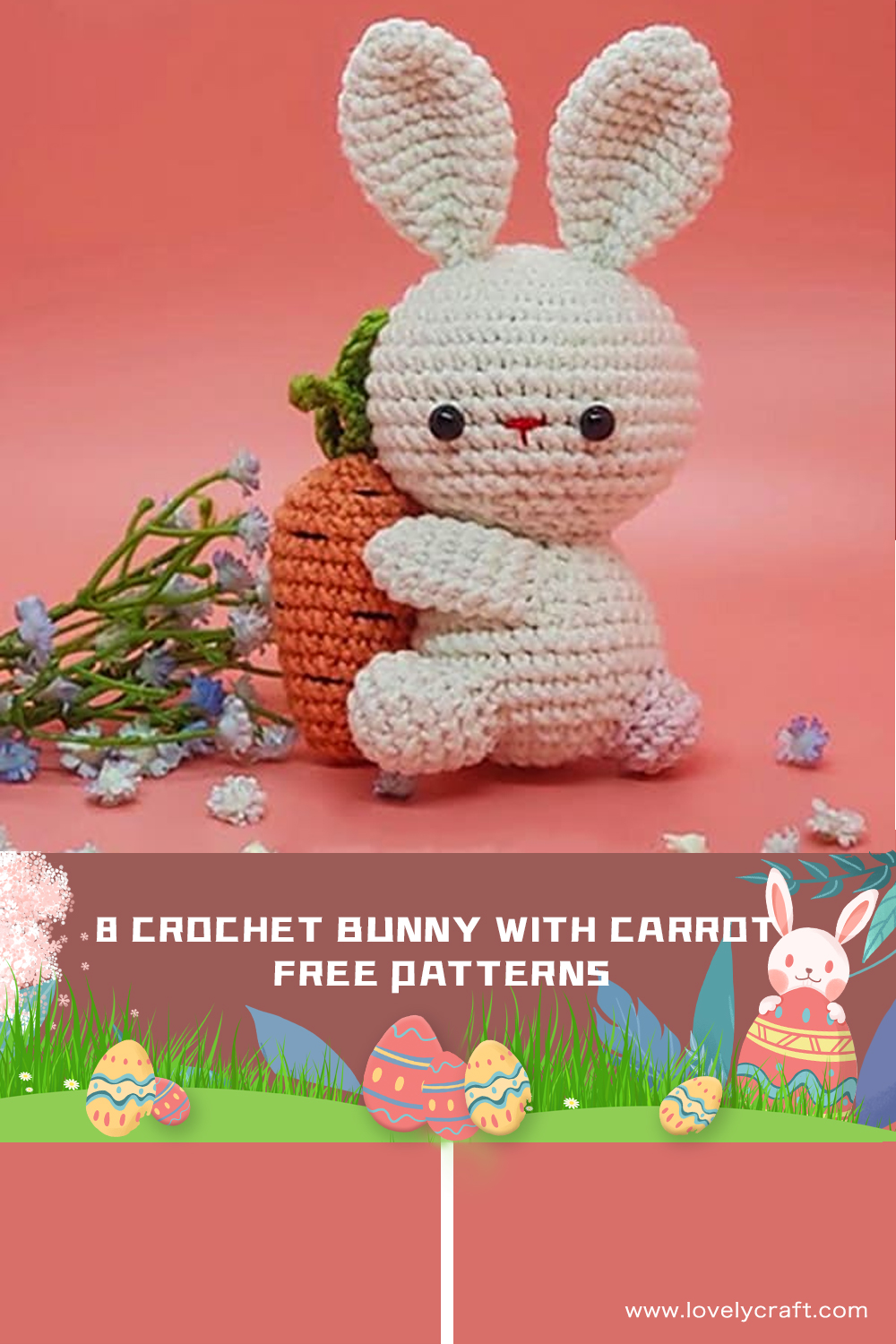 8 Crochet Bunny with Carrot FREE Patterns