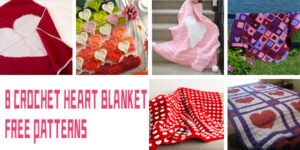 8 Crochet Heart Blanket FREE Patterns