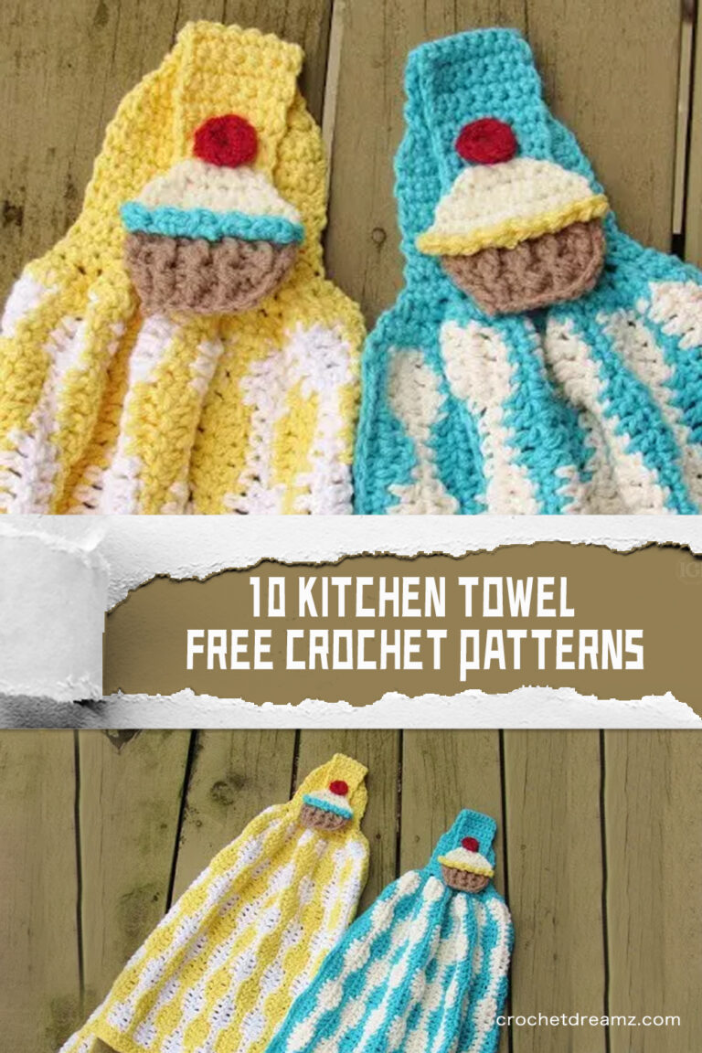 10 Crochet Kitchen Towel FREE Patterns