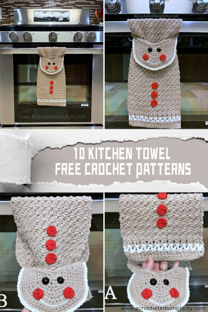 10 Crochet Kitchen Towel FREE Patterns