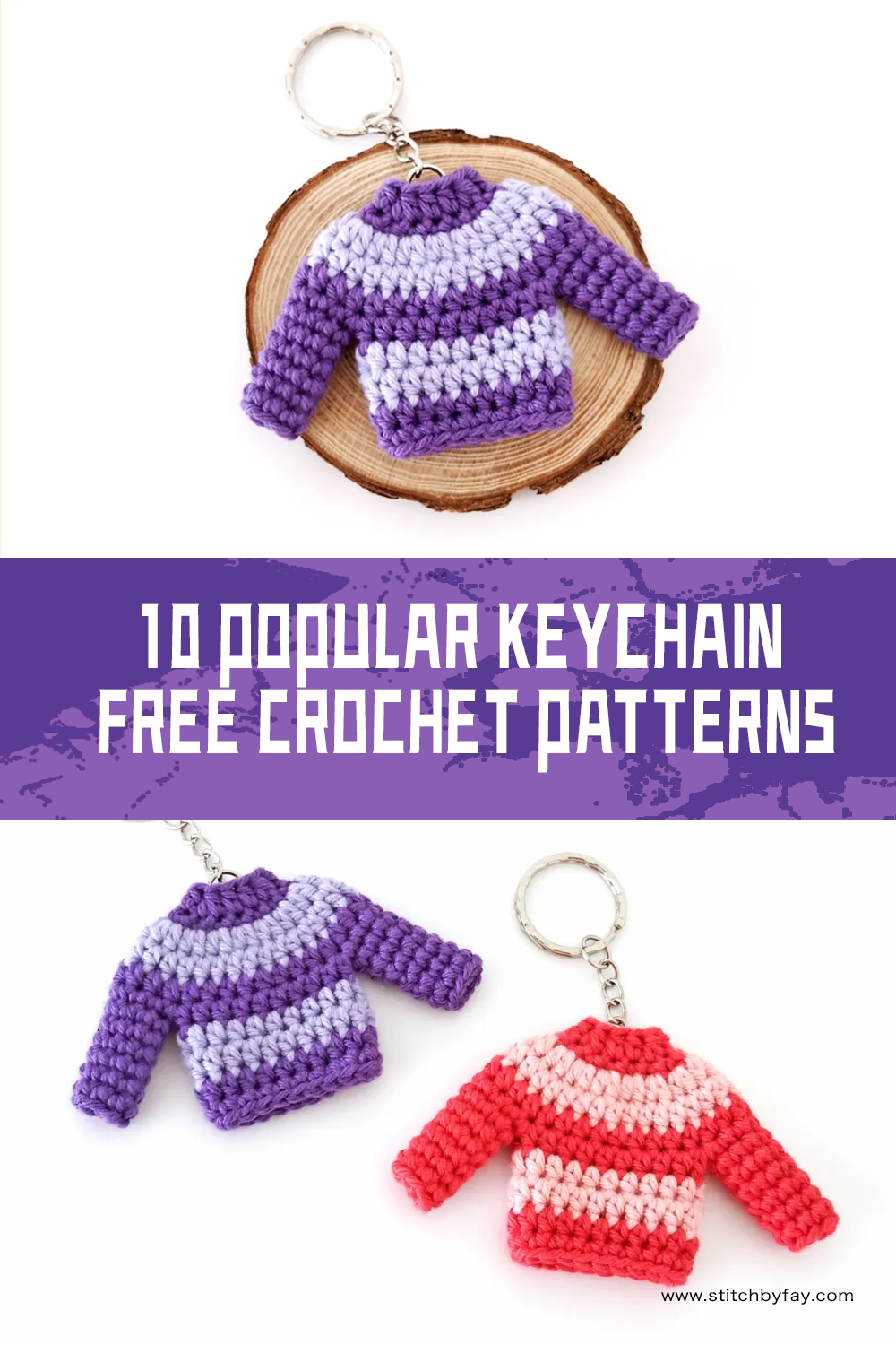 10 FREE Popular Keychain Crochet Patterns 