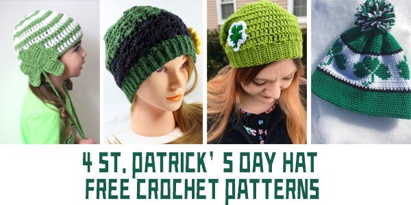 St. Patrick’s Day Crochet Hat Patterns FREE