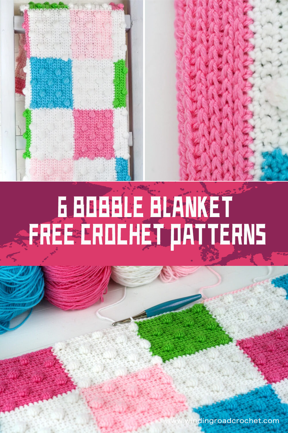 6 FREE Crochet Bobble Blanket Patterns