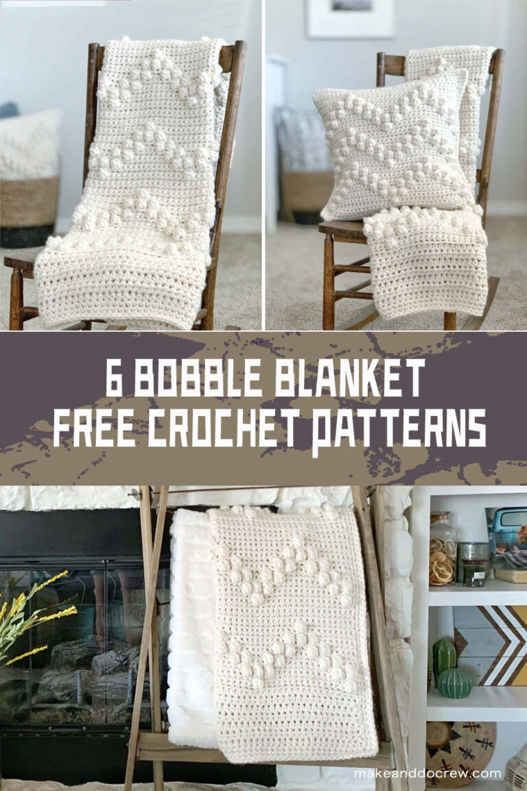 6 FREE Crochet Bobble Blanket Patterns