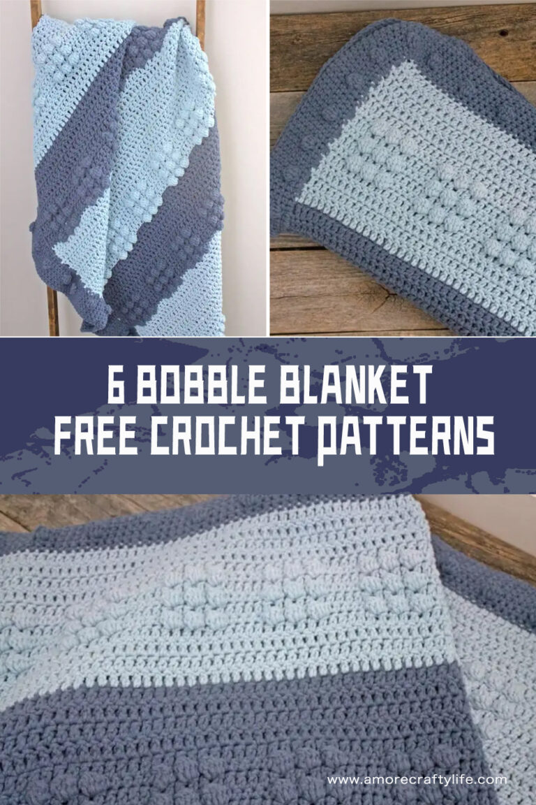 6 FREE Crochet Bobble Blanket Patterns