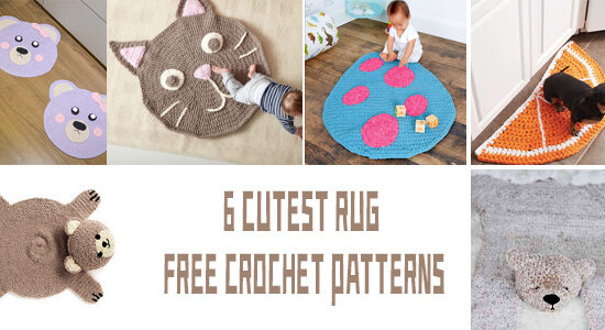 6 FREE Cutest Crochet Rug Patterns