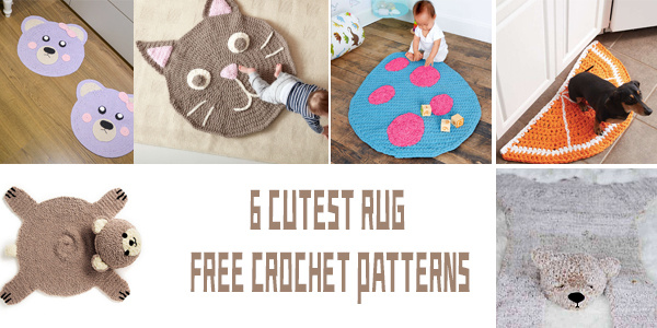 6 FREE Cutest Crochet Rug Patterns