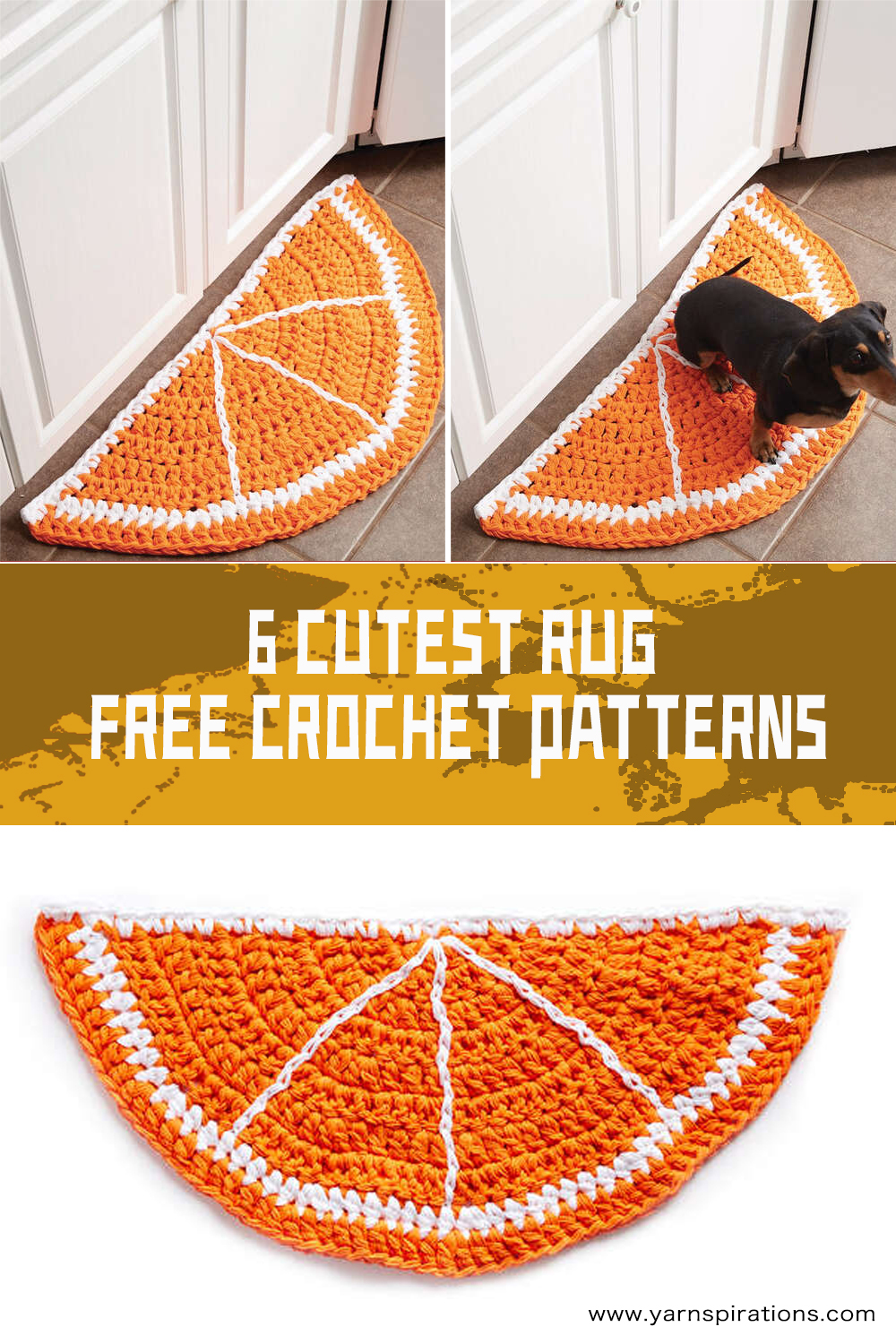 6 FREE Cutest Crochet Rug Patterns 
