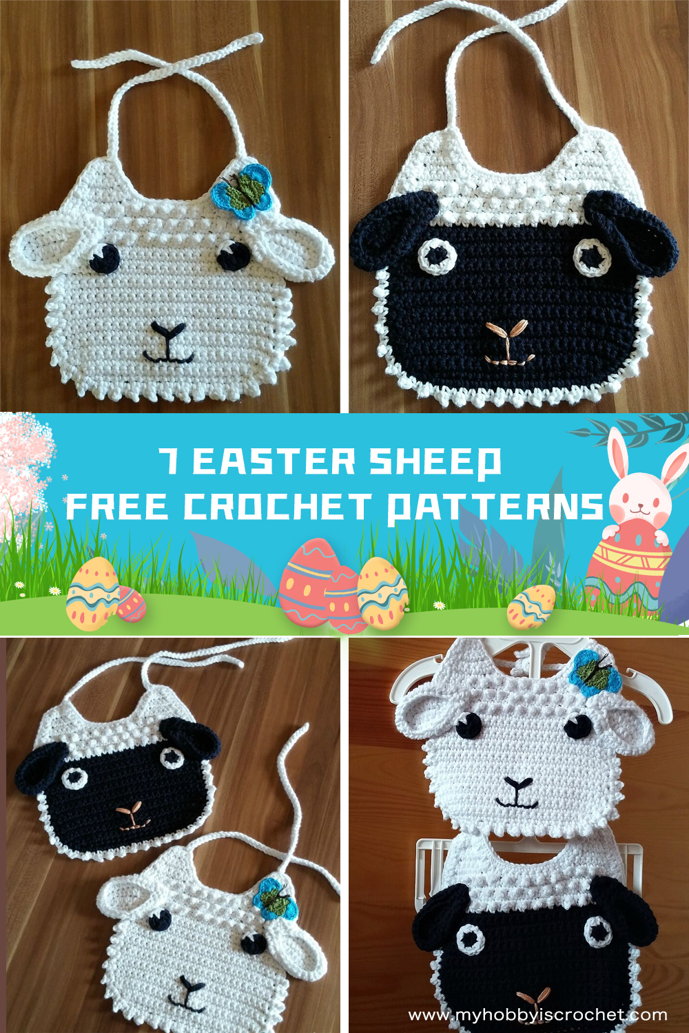 7 Crochet Easter Sheep FREE Patterns