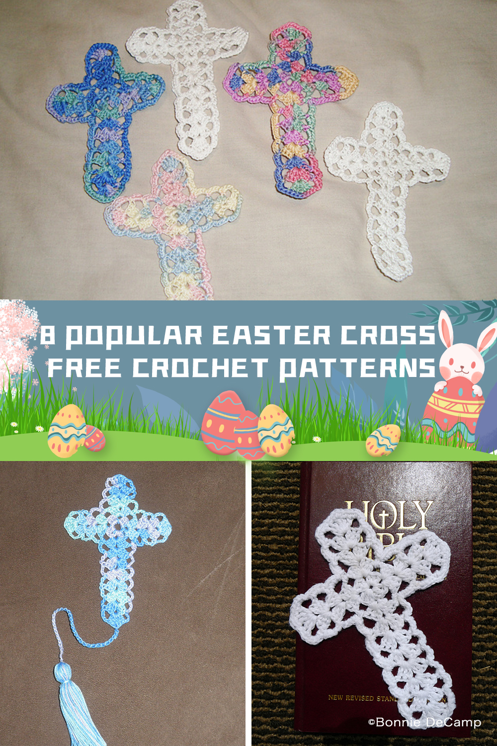 8 FREE Popular Crochet Easter Cross Patterns