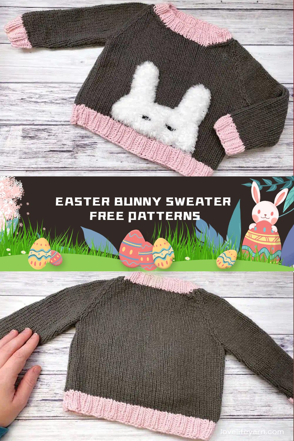 Easter Bunny Sweater FREE Knit Patterns
