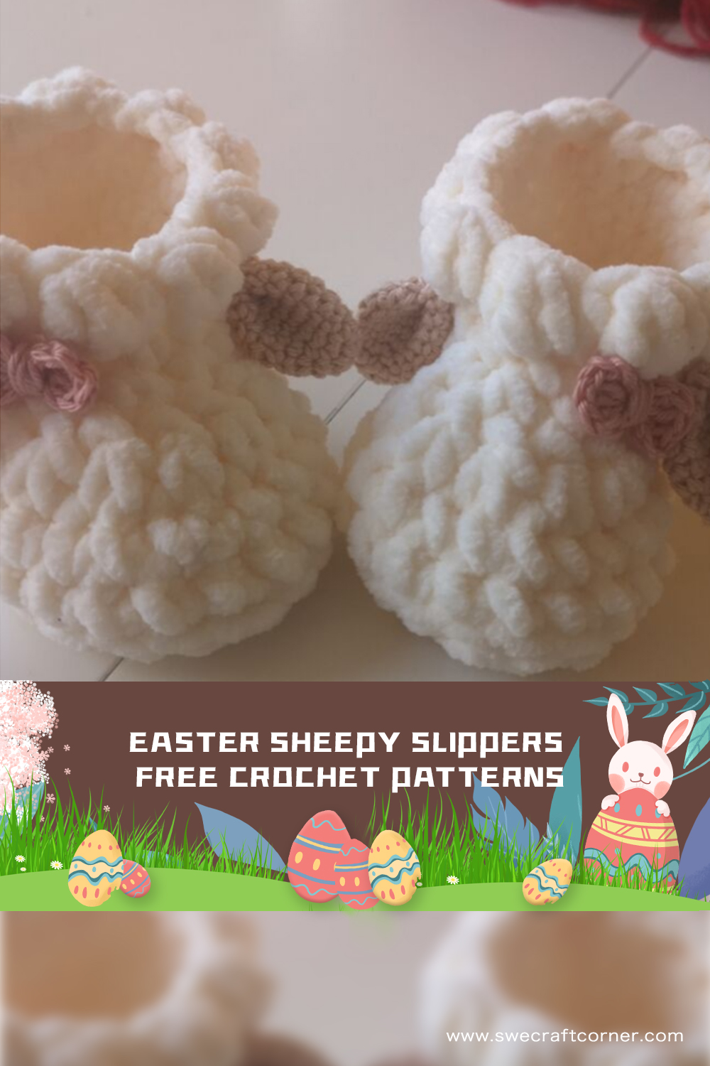 Easter Sheepy Slippers FREE Crochet Patterns