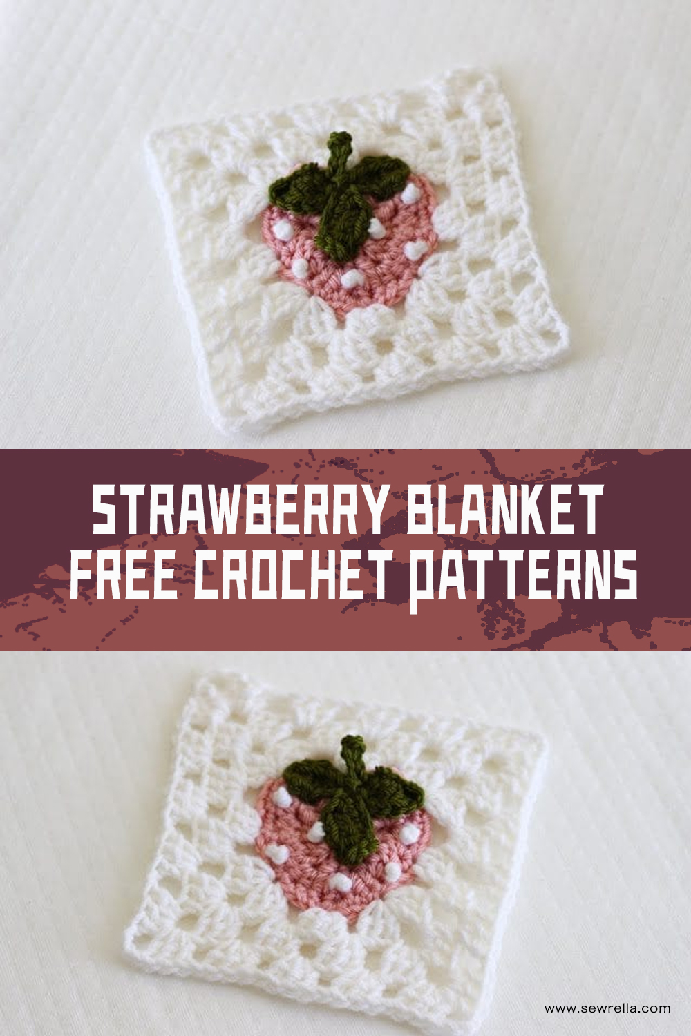 FREE Crochet Strawberry Blanket Patterns