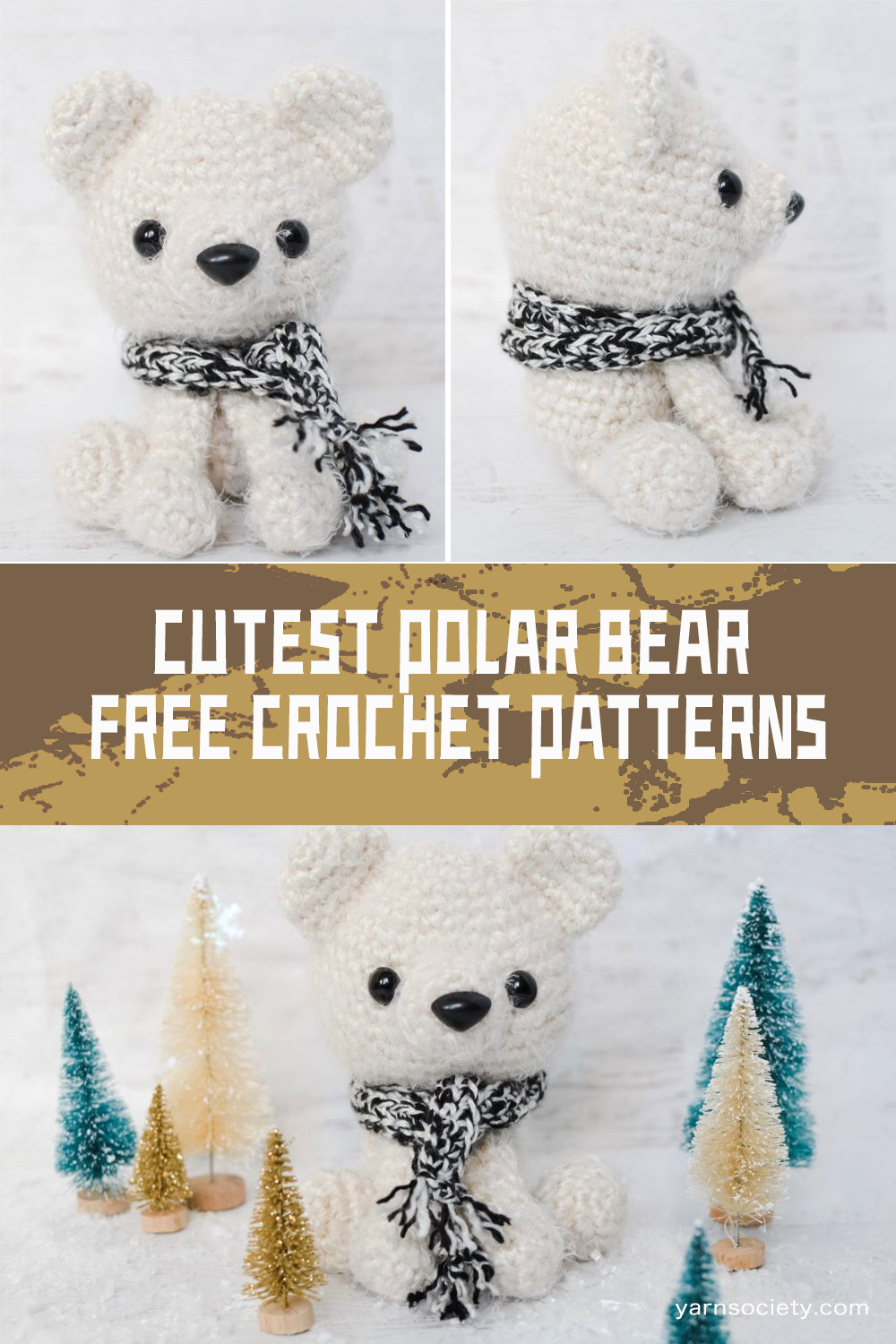 FREE Cutest Crochet Polar Bear Patterns