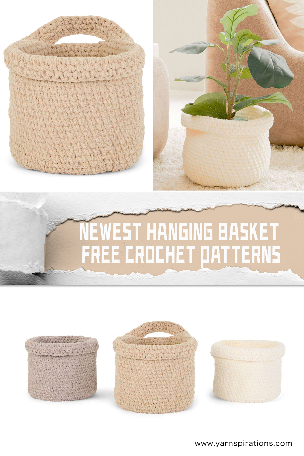 Newest FREE Crochet Hanging Basket Patterns