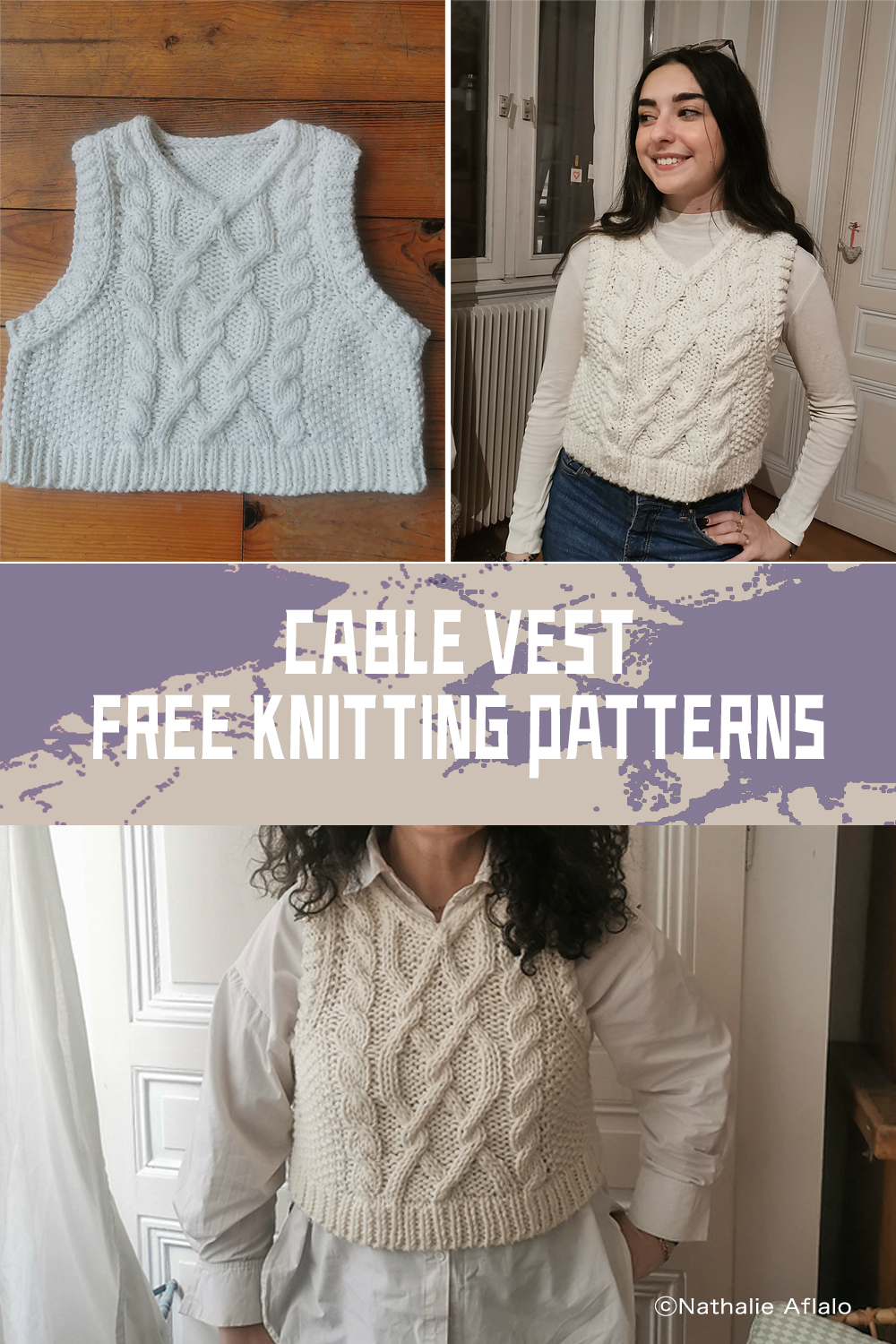 FREE Cable Vest Knitting Patterns 
