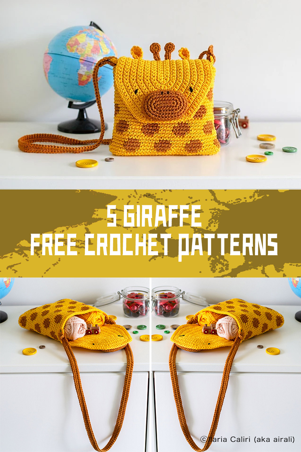  Giraffe Bag FREE Crochet Patterns