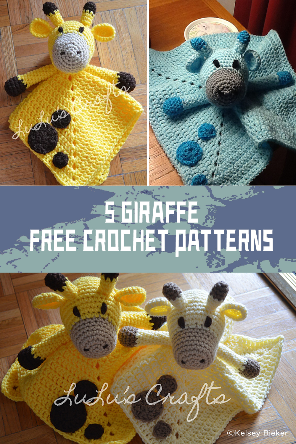  FREE Giraffe lovey Crochet Patterns