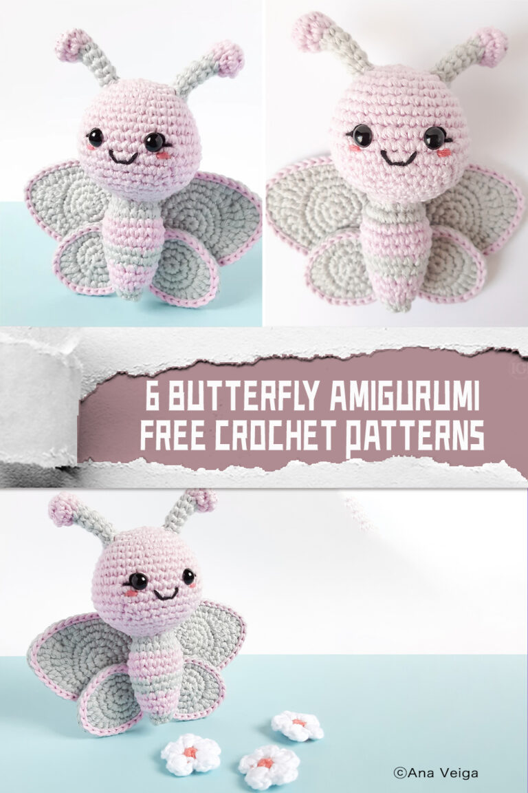 Butterfly Amigurumi FREE Crochet 6 PATTERNS iGOODideas