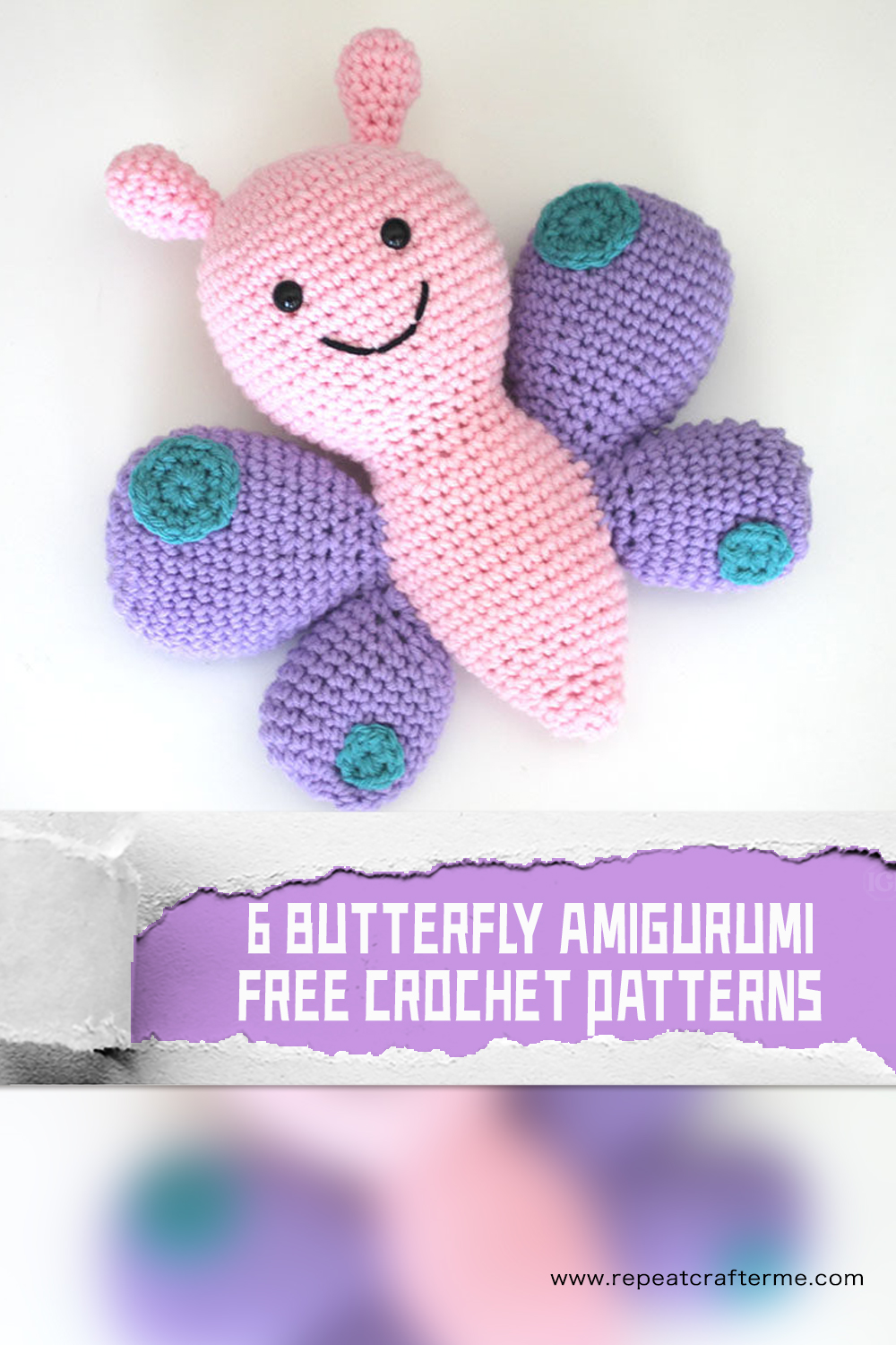 6 Butterfly Amigurumi FREE Crochet Patterns