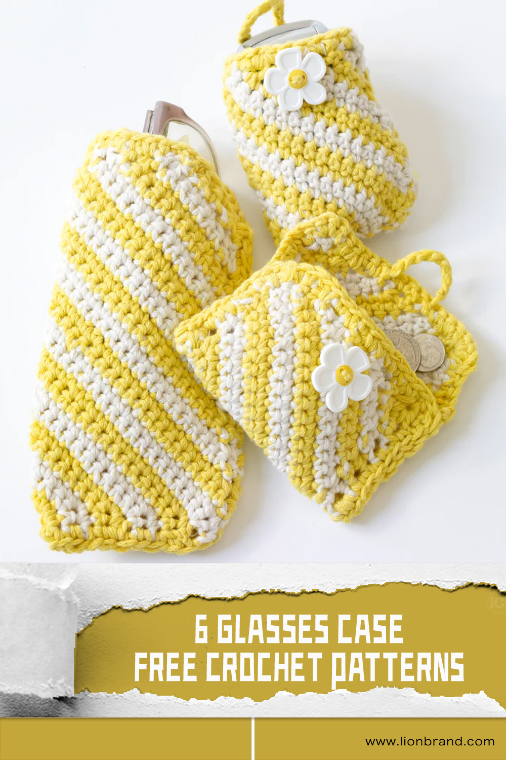 6 Crochet Glasses Case FREE Patterns