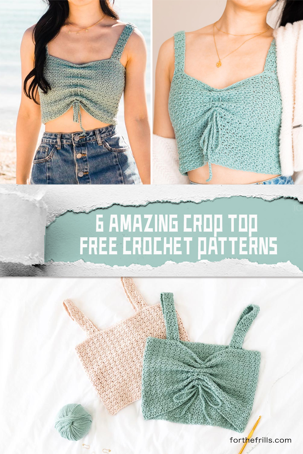 6 FREE Amazing Crop Top Crochet Patterns