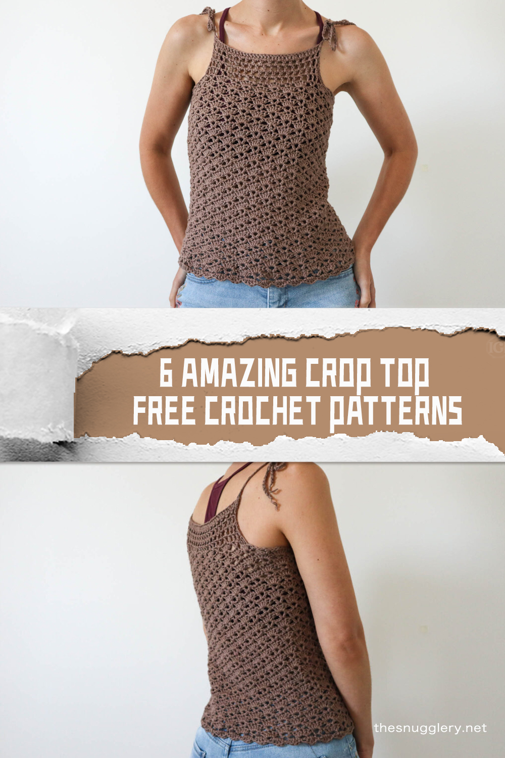 6 FREE Amazing Crop Top Crochet Patterns