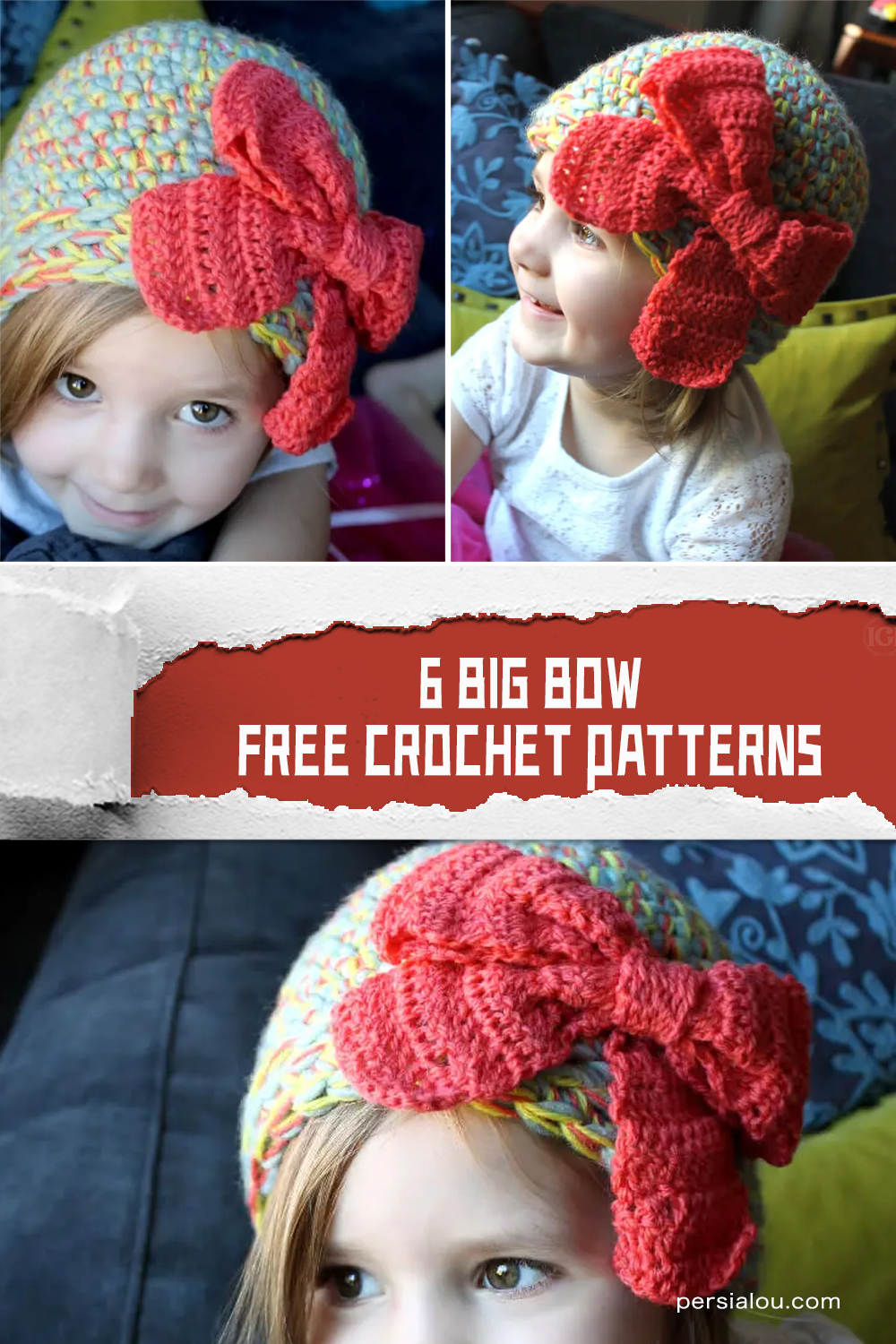  FREE Bow HAT Crochet Patterns