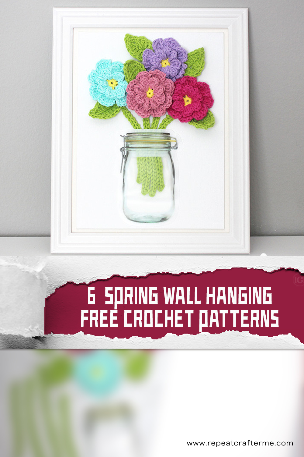 6 FREE Spring Wall Hanging Crochet Patterns