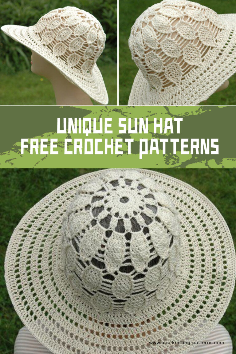 6 FREE Unique Crochet Sun Hat Patterns