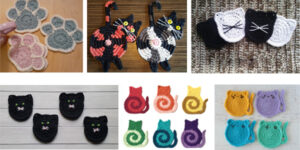 7-Cutest-Cat-Coaster-FREE-Crochet-Patterns