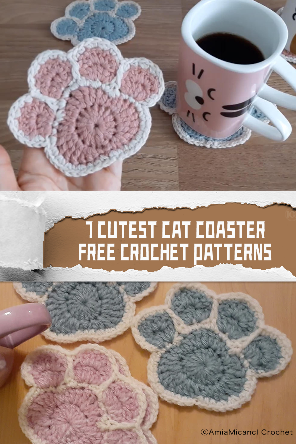 7-Cutest-Cat-Coaster-FREE-Crochet-Patterns