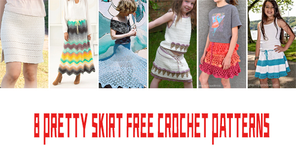 8 FREE Pretty Skirt Crochet Patterns