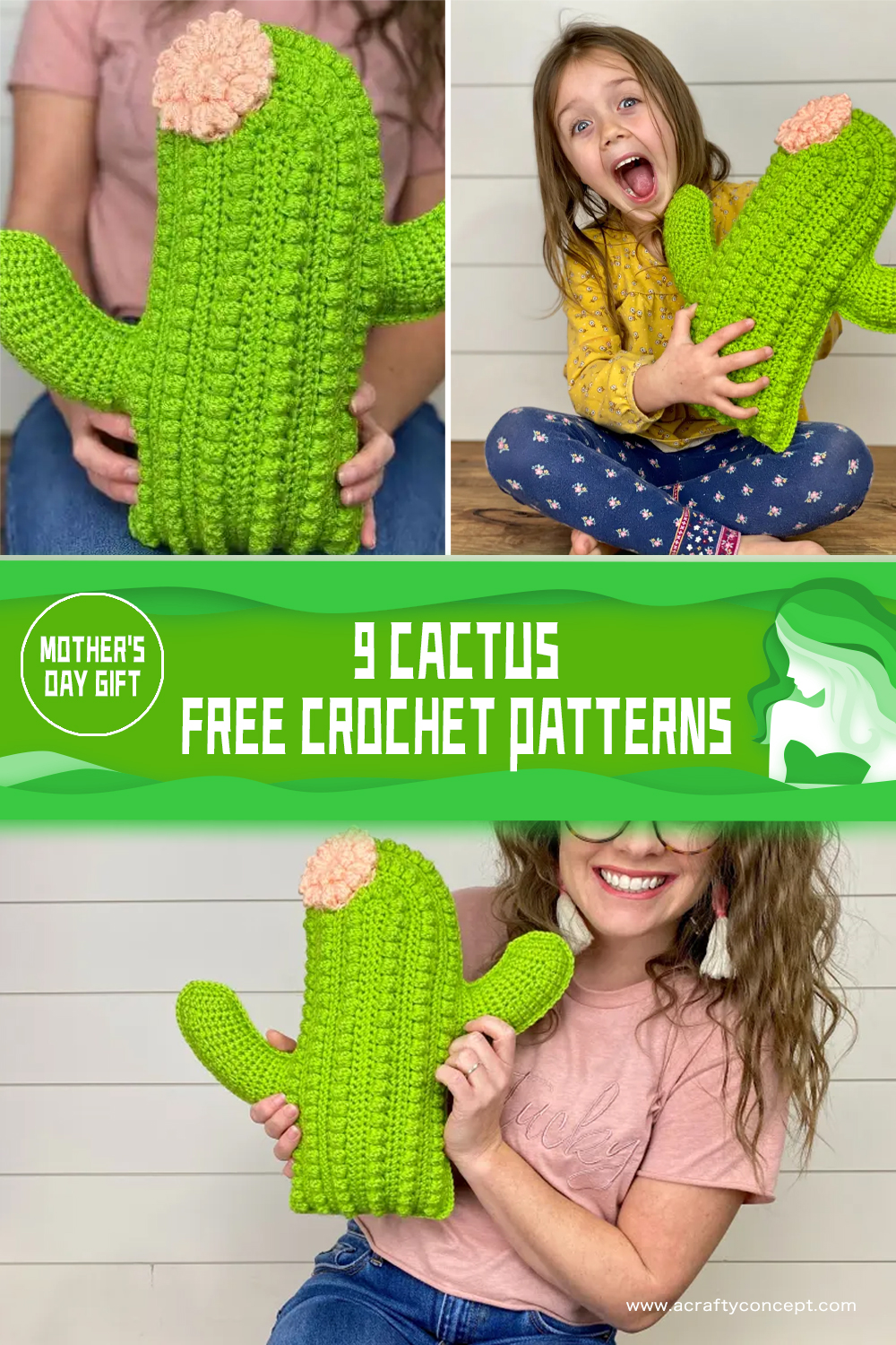  Cactus pillow FREE Crochet Patterns