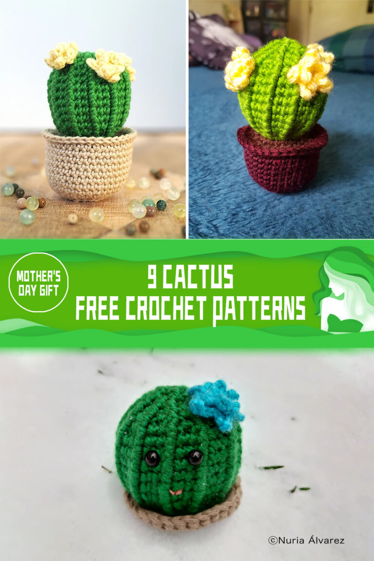 Cactus FREE Crochet - 9 Patterns- Mother's Day Gift -iGOODideas