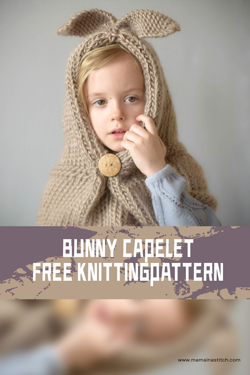 Bunny Capelet FREE Patterns Knitting