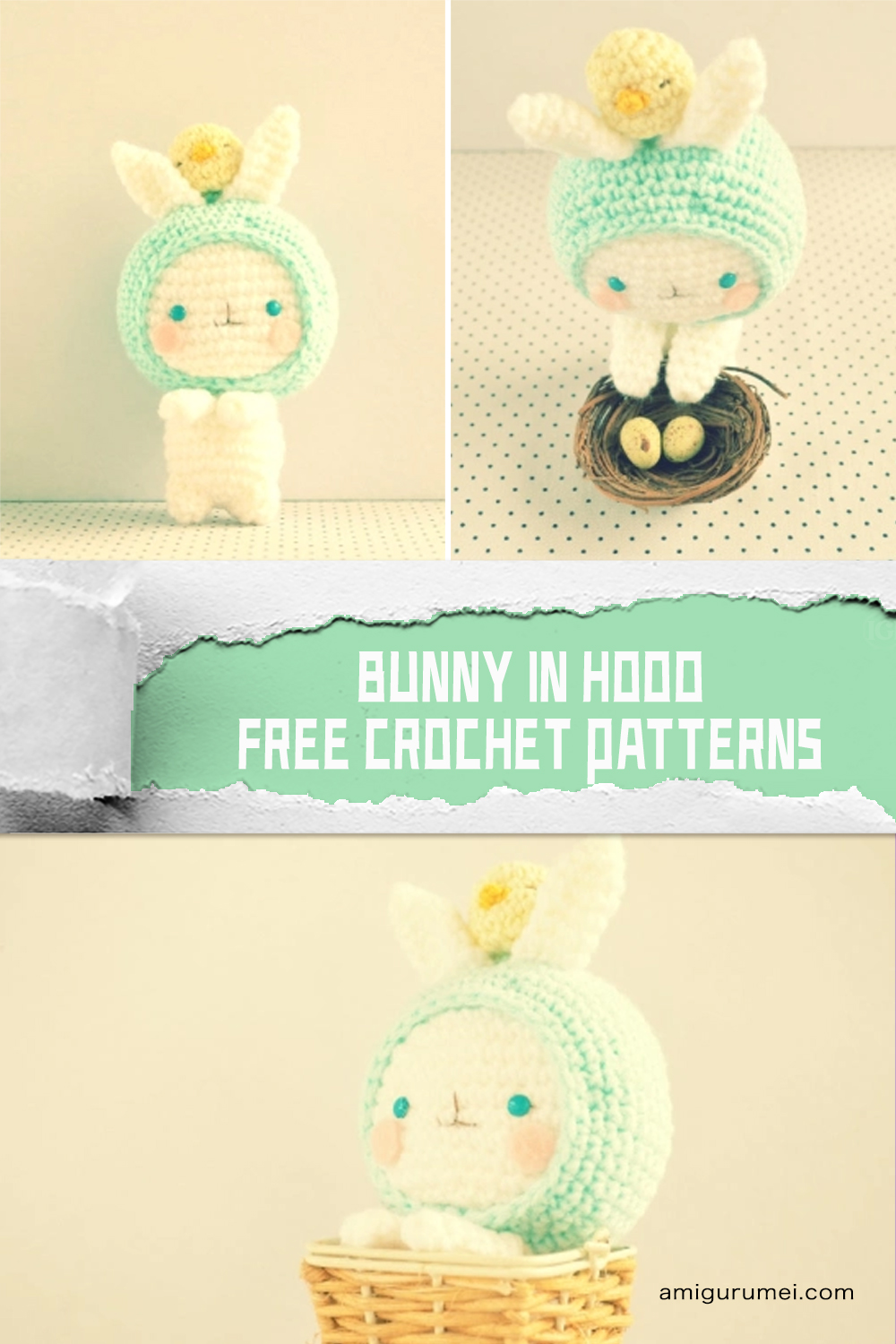 FREE Bunny in Hood Crochet Patterns
