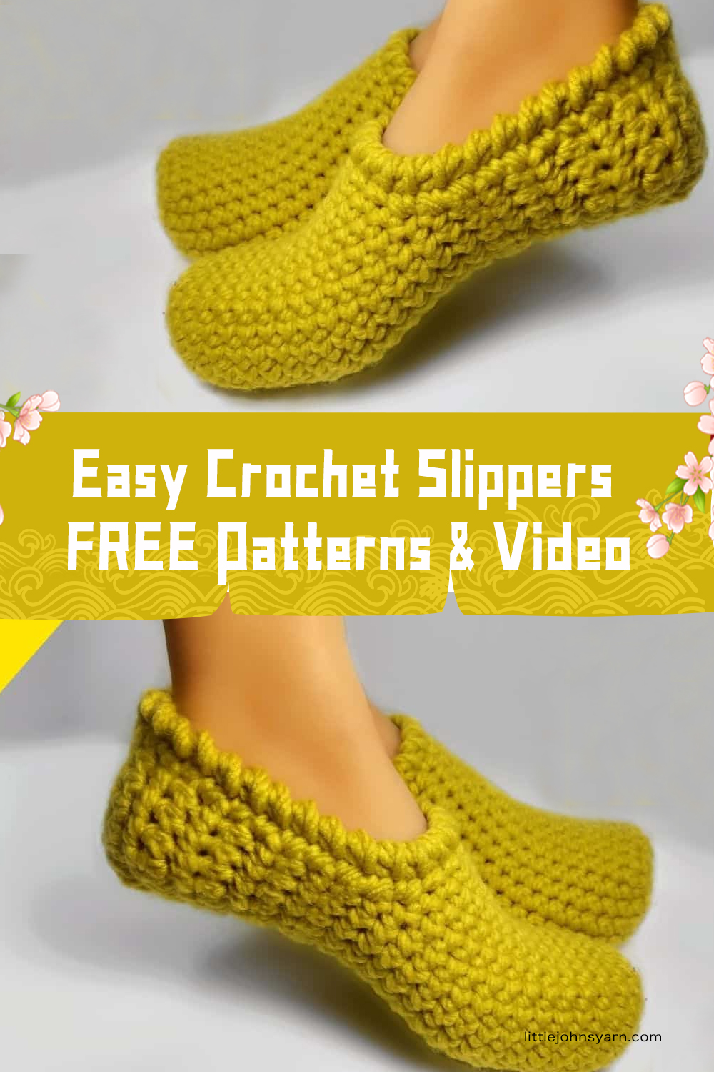 FREE Easy Crochet Slippers Patterns & Video
