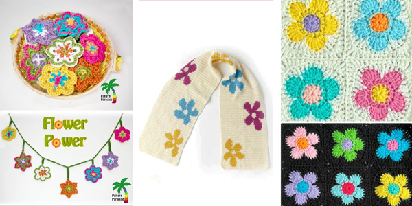FREE Flower Power Crochet Patterns