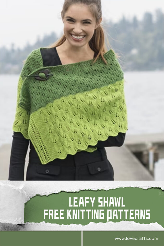 FREE Leafy Shawl Knitting Patterns