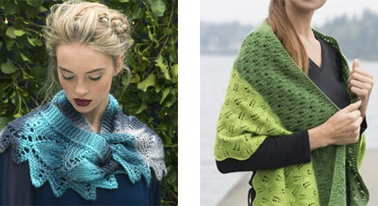 FREE Leafy Shawl Knitting Patterns
